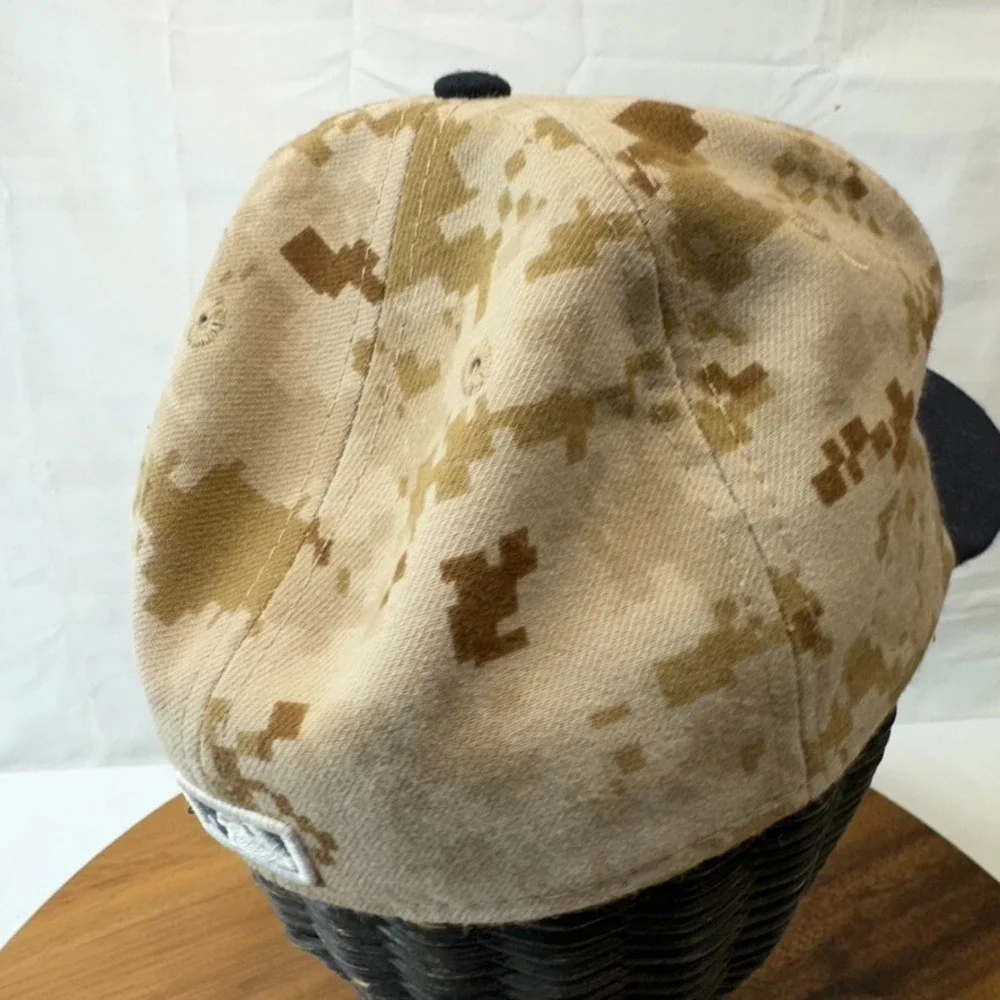 Detroit TIgers Hat Cap‎ Fitted Size 7 Black Digital Camo New Era On Field cap